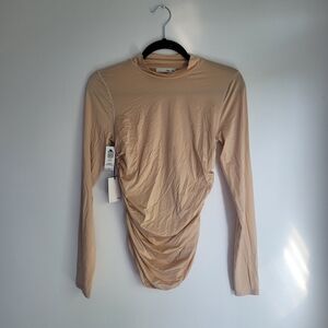 NWT Aritzia Wilfred Free Reece long sleeve mockneck shirt. 🤎